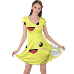 Kawaii Bee Cap Sleeve Dresses