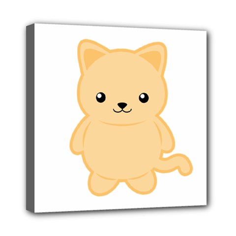 Kawaii Cat Mini Canvas 8  X 8 