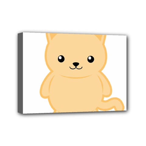 Kawaii Cat Mini Canvas 7  X 5 