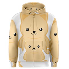 Kawaii Cat Men s Zipper Hoodies