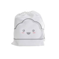 Kawaii Cloud Drawstring Pouches (large)  by KawaiiKawaii