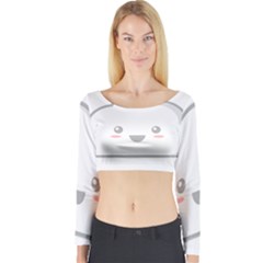 Kawaii Cloud Long Sleeve Crop Top