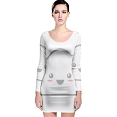 Kawaii Cloud Long Sleeve Bodycon Dresses by KawaiiKawaii