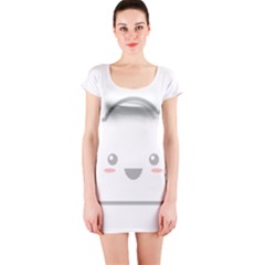 Kawaii Cloud Short Sleeve Bodycon Dresses by KawaiiKawaii