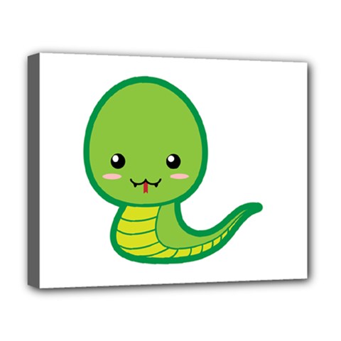 Kawaii Snake Deluxe Canvas 20  X 16  