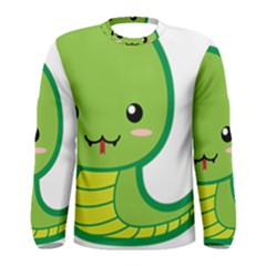 Kawaii Snake Men s Long Sleeve T-shirts