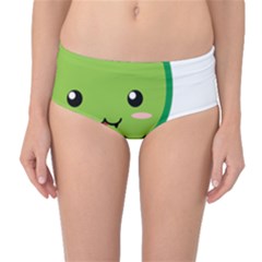 Kawaii Snake Mid-waist Bikini Bottoms