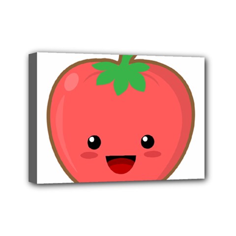 Kawaii Tomato Mini Canvas 7  X 5  by KawaiiKawaii