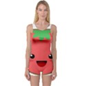 Kawaii Tomato Women s Boyleg One Piece Swimsuits View1