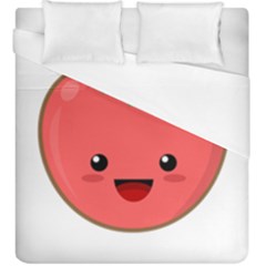 Kawaii Tomato Duvet Cover Single Side (kingsize)