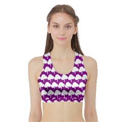 Tree Illustration Gifts Women s Sports Bra With Border