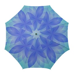 Abstract Lotus Flower 1 Golf Umbrellas by MedusArt