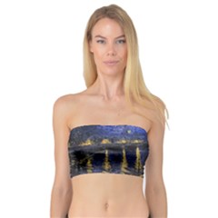 Vincent Van Gogh Starry Night Over The Rhone Women s Bandeau Tops by MasterpiecesOfArt