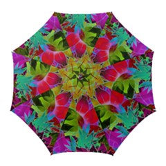 Floral Abstract 1 Golf Umbrellas by MedusArt