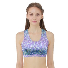 Glitter 2 Women s Sports Bra With Border