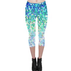 Mosaic Sparkley 1 Capri Leggings by MedusArt