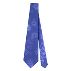 Snow Stars Blue Neckties (two Side)  by ImpressiveMoments