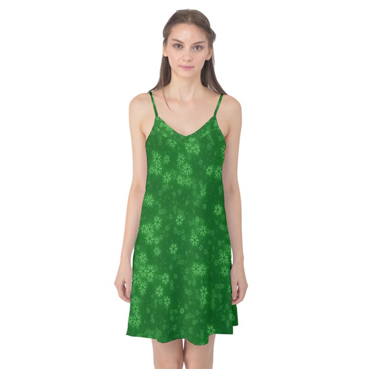 Snow Stars Green Camis Nightgown