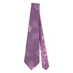 Snow Stars Lilac Neckties (two Side)  by ImpressiveMoments