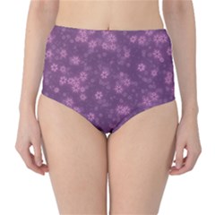 Snow Stars Lilac High-waist Bikini Bottoms by ImpressiveMoments