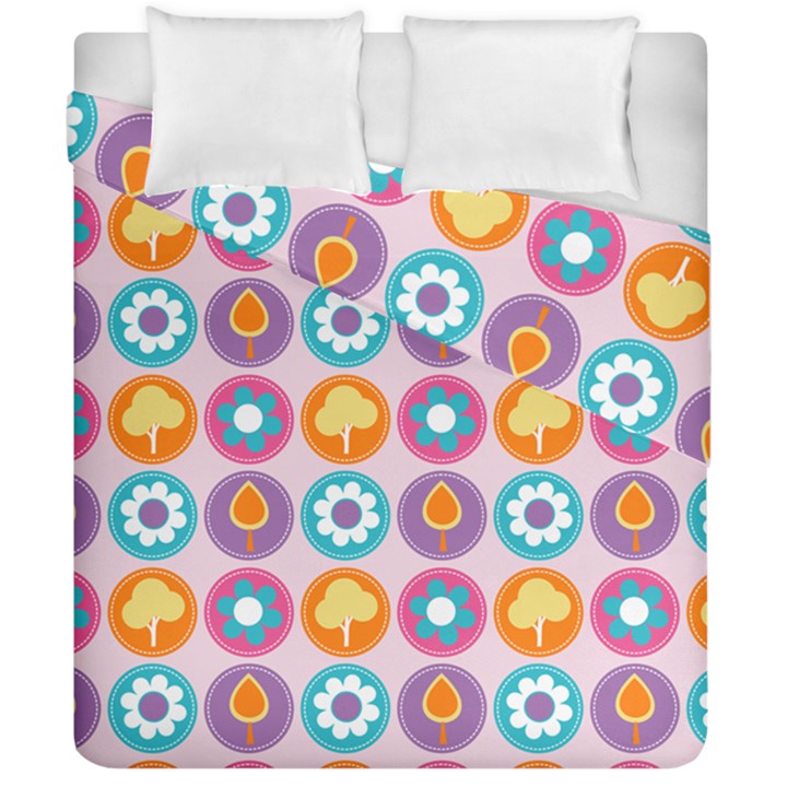 Chic Floral Pattern Duvet Cover (Double Size)