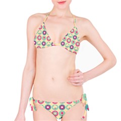 Chic Floral Pattern Bikini Set by GardenOfOphir