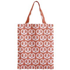 Salmon Pretzel Illustrations Pattern Zipper Classic Tote Bags by GardenOfOphir