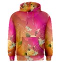 Beautiful Roses With Dragonflies Men s Pullover Hoodies View1