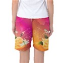 Beautiful Roses With Dragonflies Women s Basketball Shorts View2