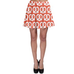 Coral Pretzel Illustrations Pattern Skater Skirts by GardenOfOphir