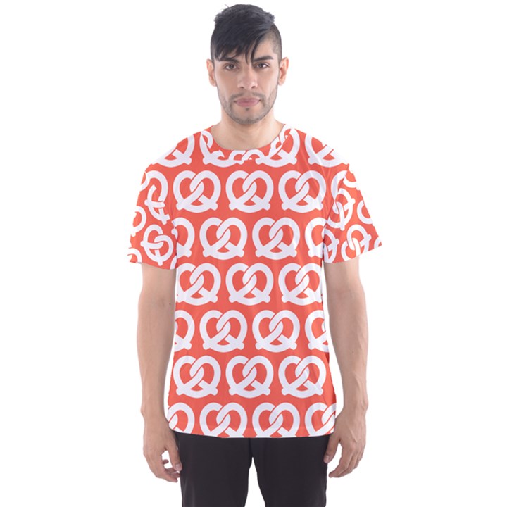 Coral Pretzel Illustrations Pattern Men s Sport Mesh Tees