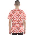 Coral Pretzel Illustrations Pattern Men s Sport Mesh Tees View2