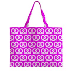 Pink Pretzel Illustrations Pattern Zipper Tiny Tote Bags by GardenOfOphir