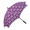 Purple Pretzel Illustrations Pattern Golf Umbrellas View2