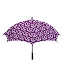 Purple Pretzel Illustrations Pattern Golf Umbrellas View3