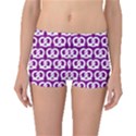 Purple Pretzel Illustrations Pattern Boyleg Bikini Bottoms View1