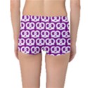 Purple Pretzel Illustrations Pattern Boyleg Bikini Bottoms View2