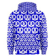 Blue Pretzel Illustrations Pattern Men s Pullover Hoodies by GardenOfOphir