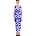 Blue Pretzel Illustrations Pattern OnePiece Catsuits View1