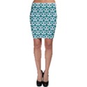 Teal Pretzel Illustrations Pattern Bodycon Skirts View1