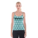 Teal Pretzel Illustrations Pattern Spaghetti Strap Tops View1