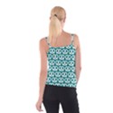 Teal Pretzel Illustrations Pattern Spaghetti Strap Tops View2