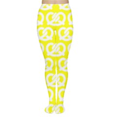 Yellow Pretzel Illustrations Pattern Women s Tights by GardenOfOphir