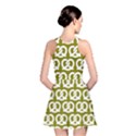 Olive Pretzel Illustrations Pattern Reversible Skater Dresses View2