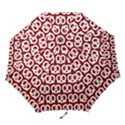 Red Pretzel Illustrations Pattern Folding Umbrellas View1