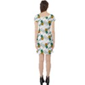 Pineapple Pattern Short Sleeve Skater Dresses View2