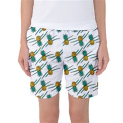 Pineapple Pattern Women s Basketball Shorts