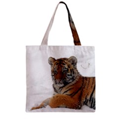 Tiger 2015 0101 Zipper Grocery Tote Bags