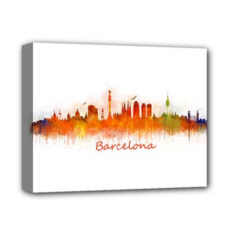 Barcelona City Art Deluxe Canvas 14  X 11  by hqphoto