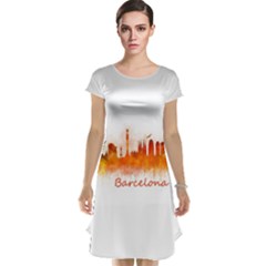 Barcelona City Art Cap Sleeve Nightdresses by hqphoto